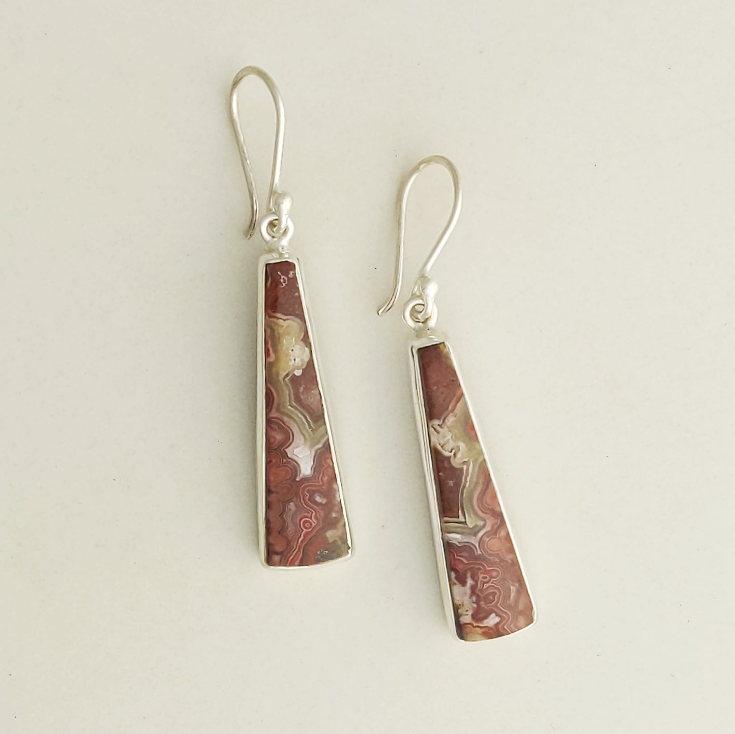 Crazy Lace Agate Earrings