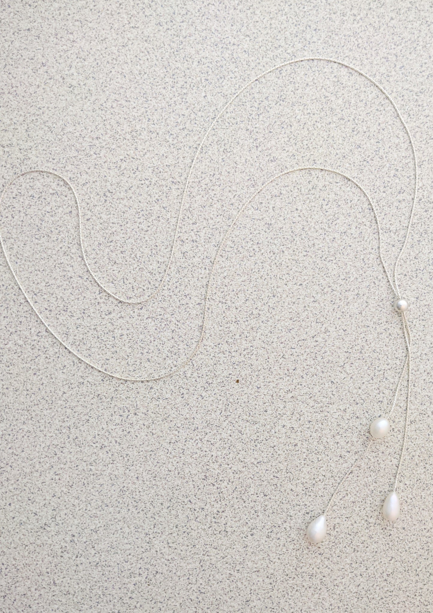 Pearl Drop Adjustable Necklace