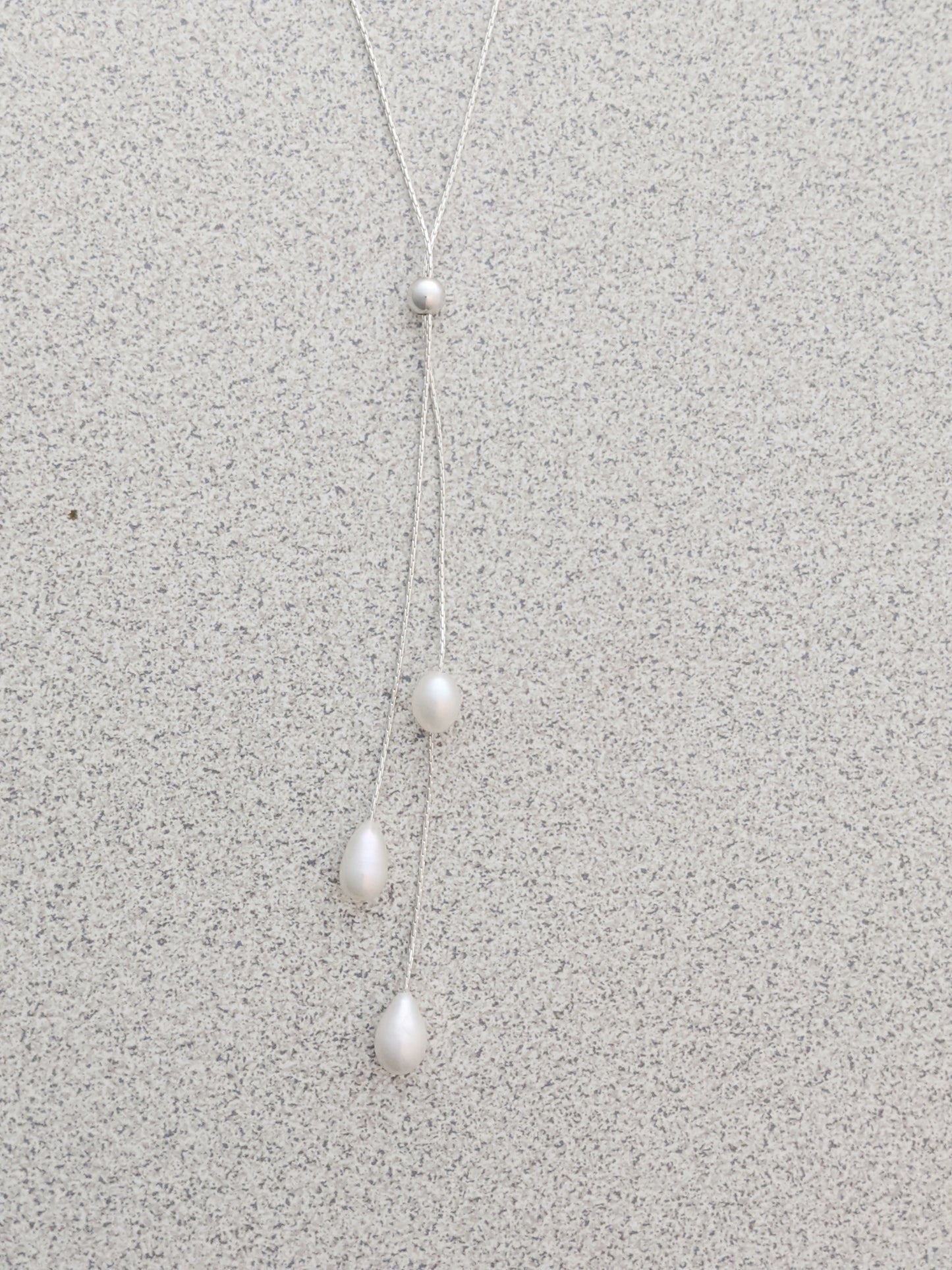 Pearl Drop Adjustable Necklace