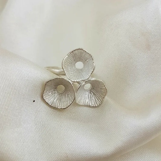 Sterling Silver 3 pods ring
