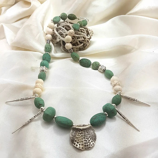 Turquoise Sterling silver necklace