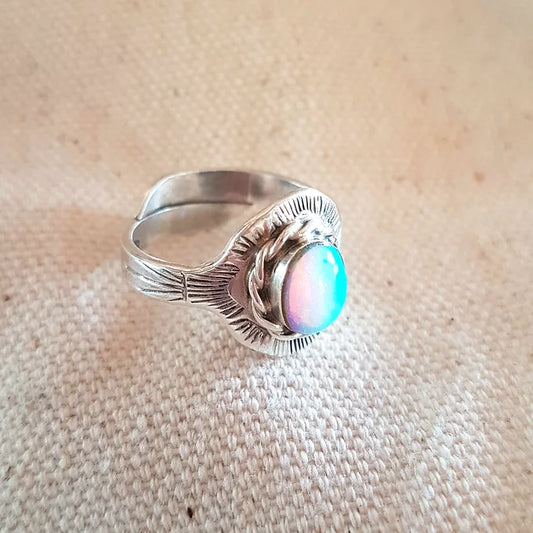 Small Mexican Opal Ring